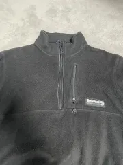90s usa made ティンバーランド ブラック フリース ハーフジップアップ