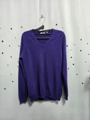 ユニクロ Vネック カシミア 100% ニット XL