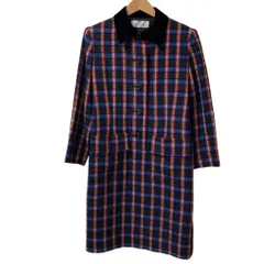 美品 GIVENCHY ジバンシィ ヴィンテージ チェックコート サイズ10 1/2号 ブラック×マルチカラー レディース 古着 中古 USEDのサムネイル