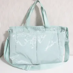 良品 LeSportsac レスポートサック ひとりっぷ コラボ ライアントラベルトートバッグ 2WAY GM34A ライトグリーン レディース 古着 中古 USED