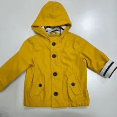 ベイビーギャップ キッズ用 イェロー フード レインジャケット レインコート 6-12m