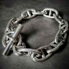 メキシカン VINTAGE ブレスレット アンカーチェーン S925刻印 シルバー シルバー925 メンズ レディース ユニセックス Tバー トグル 重厚感 ギフト マンテル クリスマス プレゼント ヴィンテージ 太めチェーン おしゃれ ファッション 金アレ