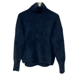 美品 martinique マルティニーク ハイネック シャギーニット セーター ネイビー レディース 古着 中古 USEDのサムネイル
