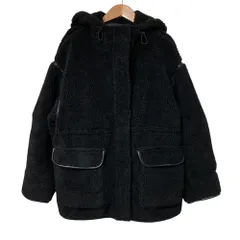美品 24AW SIMPLICITE シンプリシテェ フード付きボアコート ブラック レディース 古着 中古 USEDのサムネイル