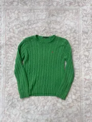 ポロ ラルフローレン スポーツ グリーン ケーブル ニット