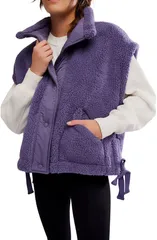 フリーピープル レディース アウター ジャケット・ブルゾン ベスト フリース FP Movement Womenscout It Out Fleece Vest Graphite グラファイト