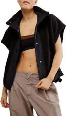 フリーピープル レディース アウター ジャケット・ブルゾン ベスト フリース FP Movement Womenscout It Out Fleece Vest Black ブラック
