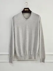 Brunello Cucinelli(ブルネロクチネリ) カシミア シルク Vネック セーター