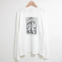 良品 agnes b. アニエスベー フランス製 Martine Barrat フォトプリント 長袖 Tシャツ サイズXXL ホワイト メンズ 古着 中古 USEDのサムネイル