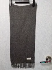 RONG GUAN ロング gu グレー マフラー 30X156