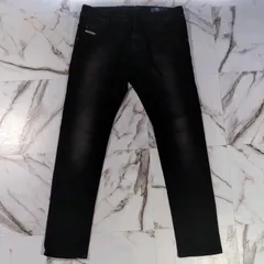 DIESEL KROOLEY-NE JOGG JEANS Denim+スウェットパンツ ブラック W30 ストレッチ スリムテーパード