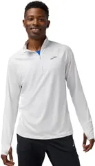 ブルックス メンズ トップス シャツ Brooks Mens Dash 30 14 Zip Shirt White ホワイトのサムネイル