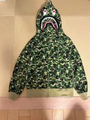A BATHING APE アベイシングエイプ ABC カモフラ シャーク フードジップアップ 迷彩柄