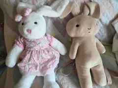 うさぎ ぬいぐるみ セット (白/ベージュ)