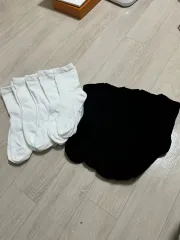 新品 白/黒 足首 靴下セット 白5/黒5 ロングソックス