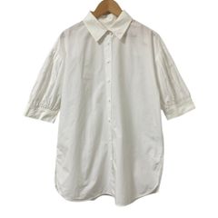 2025SS ドゥロワー バックフリル 半袖ブラウス ホワイト 36 - メルカリ