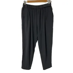 evam eva エヴァムエヴァ cotton tuck pants コットン イージー タック テーパードパンツ E221T150 サイズ2 グレー  レディース 古着 中古 USED