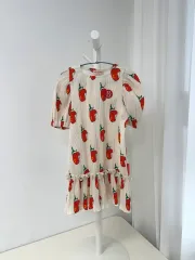 ベベデピノ Apple プリーツ ワンピース 110