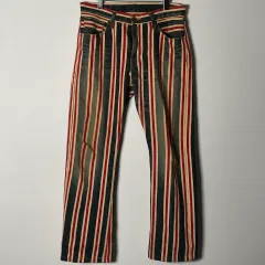 EDWIN 505ss4 MULTI ストライプ ブーツカット デニムパンツ (onp 03)