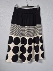 ドットストライプニットスカート 66
