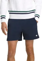 ウィルソン メンズ ボトムス ハーフパンツ・ショーツ Wilson Mens 6 Volley Tennishort Classic Navy ネイビーのサムネイル