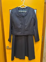 Y【Y4-17】◇ Add Rouge    サイズ11AR    フォーマルセットアップ　ワンピース　スカート　3点セット　紺色