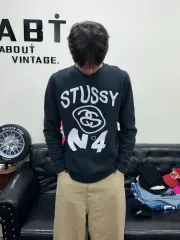 STU（STUSSY）スウェット ブラック L