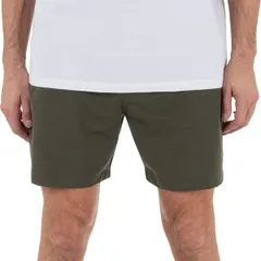 ハーレー メンズ ボトムス ハーフパンツ・ショーツ ショートパンツ Hurley Mens Phantom SLUB 34 WAISTBAND 18 in Shorts Charcoal Fern チのサムネイル