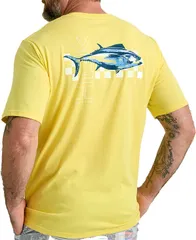 フック メンズ トップス Tシャツ HUK Mens Fish Racer TShirt Yellow Fin イエローのサムネイル