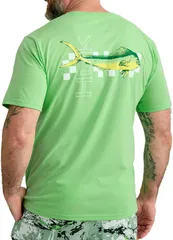 フック メンズ トップス Tシャツ HUK Mens Fish Racer TShirt Summer Green グリーンのサムネイル