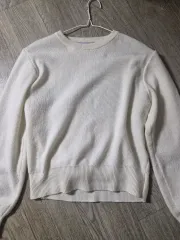 アイボリー ネック ニット