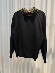 FENDI フェンディ FFロゴ ウール タートルネック ニット ブラック
