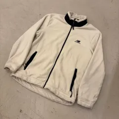 ニューバランス スモールロゴ クリーム フリース ジャケット