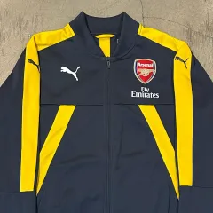 M プーマ アーセナル イェロー LINE チャコール トラックジャージ