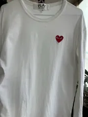 コム・デ・ギャルソン PLAY 白 長袖 XL