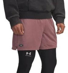 アンダーアーマー メンズ ボトムス ハーフパンツ・ショーツ メッシュ ショートパンツ Under Armour Mens Icon Meshorts Maroon MistWhite ホワイト