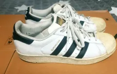 アディダス SUPERSTAR スニーカー 黒白 (260)