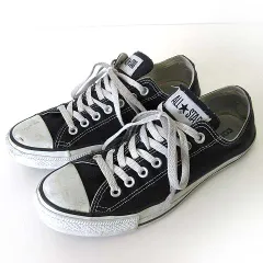 コンバース CONVERSE M9166 オールスター ALL STAR Lo スニーカー シューズ ローカット キャンバス 27.0cm 黒 ブラック US 8.5 くつ 靴