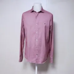 トミーヒルフィガー メンズ95 スモールチェック柄 シャツ (4)