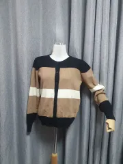 バイカラーゴー級 カーディガン