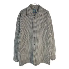 afters オープンカラー 長袖シャツ 総柄 ブラック(メンズ M)中古 古着 X6441