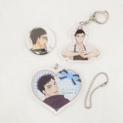 サンリオ男子 源誠一郎 シナモン アクリルキーホルダー 缶バッジ シナモンロール サンリオ Sanrio シナモロール