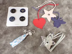 【希少・全9点】Christian Dior ディオール ノベルティ 豪華チャームセット3（ロゴ・ハート・Bee・星）