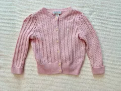 ラルフローレン ピンク ケーブル ニット カーディガン 24M