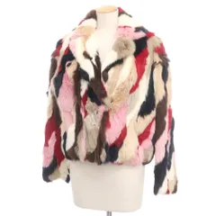 【中古】エムエスジーエム MSGM ラビットファー ジャケット ブルゾン マルチカラー【サイズ38】【レディース】のサムネイル