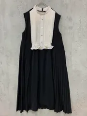 CELFORD セルフォード CWF0214062 Aラインプリーツ ワンピース size36/黒×白 ■◆ レディース