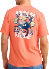 フック メンズ トップス Tシャツ HUK Mens Lowcountry TShirt Fresh Salmon サーモンのサムネイル