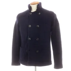 【中古】ロベルトコリーナ ROBERTO COLLINA ミドルゲージウール カーディガン ネイビー【サイズ48】【メンズ】のサムネイル