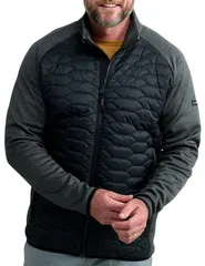 フック メンズ アウター ジャケット・ブルゾン Huk Scale Hybrid Jacket Black ブラック