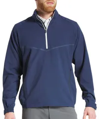 フットジョイ メンズ アウター ジャケット・ブルゾン シャツ FootJoy Mens Zephyr Long Sleeve Golf Windshirt NAVY 2 ネイビーのサムネイル